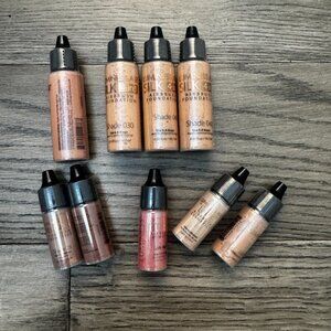 Luminess Bundle 9 Pc Airbrush Makeup Foundation Blush Illuminator Eyeshadow NEW